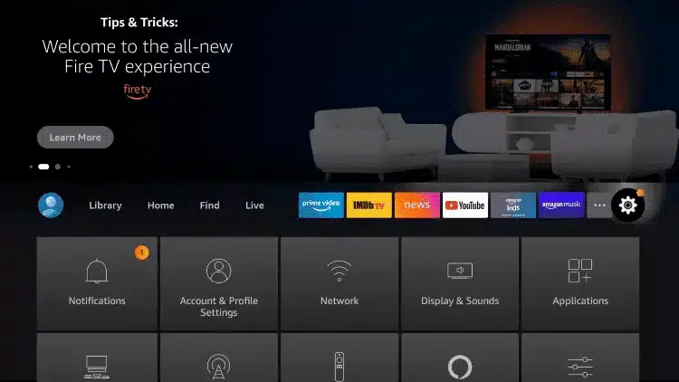 Kehren Sie zum Startbildschirm zurück und öffnen Sie die Einstellungen (Settings).